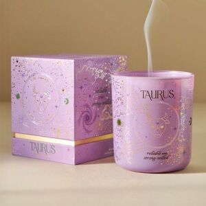Anthropologie Taurus Zodiac Collection Boxed Candle